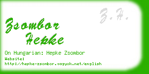 zsombor hepke business card